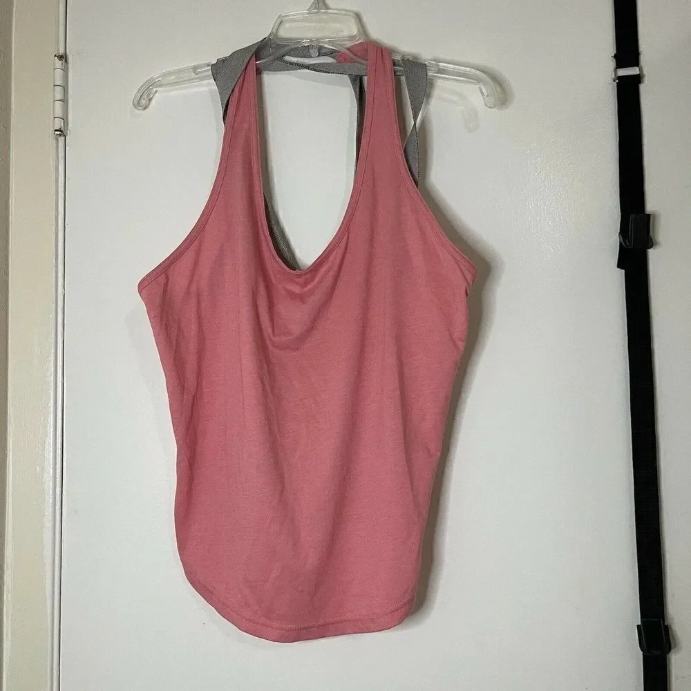 Free People movement strappy trail blazer tank pink size medium